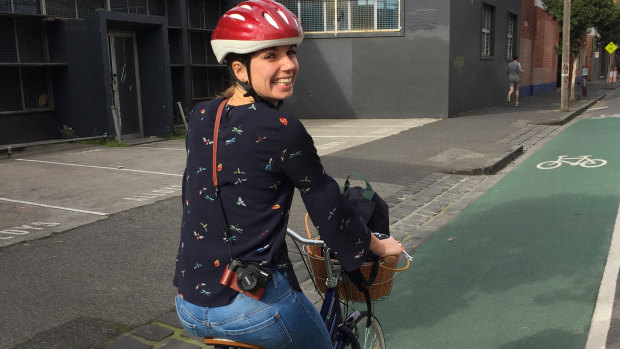 Gitta Scheenhouwer loved riding her bike around Melbourne. 
