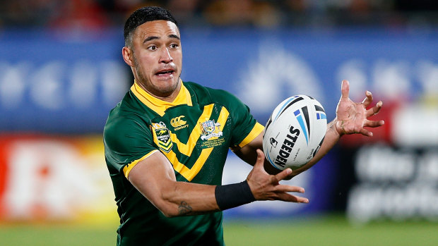Crossing codes: Valentine Holmes is pursuing his NFL dream.