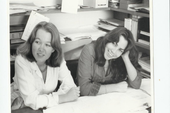 Gabrielle Carey (left) and Kathy Lette co-authored Puberty Blues.