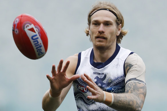 Geelong star Tom Stewart.