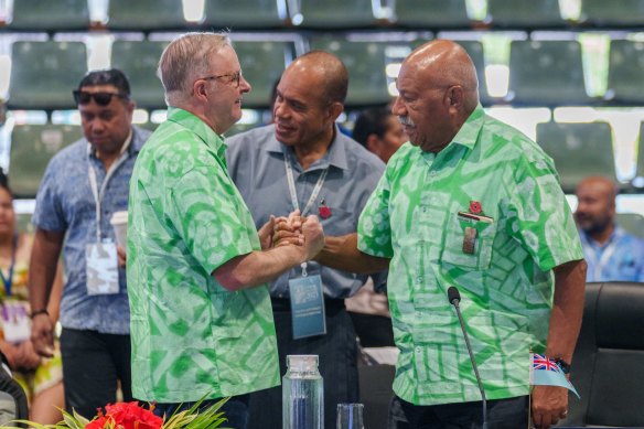 Prime Minister Anthony Albanese during the Pacific Islands Forum.