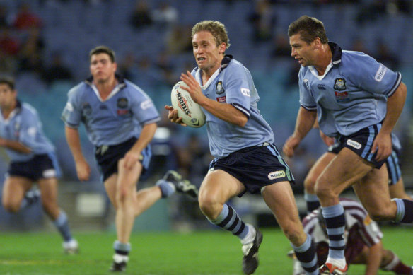 Before the Gorden Tallis game, Brett Hodgson was a standout on debut for NSW in Origin 1 in 2002.