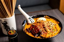 Kikanbo specialises in spicy, mouth-numbing bowls of ramen, with several spice levels to choose.