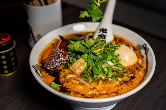 Kikanbo’s “coriander lover” ramen.