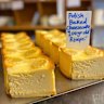 Polish baked cheesecake at St Kilda stalwart Monarch Cakes.