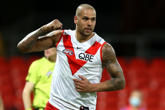 Four goals after the long break to Lance Franklin helped the Swans to a potentially crucial come-from-behind win.
