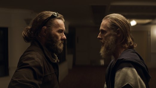 Joel Edgerton and Sean Harris in The Stranger.