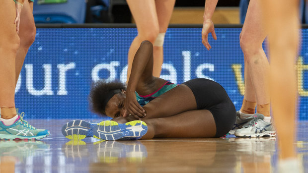 Injured: Mwai Kumwenda has ruptured her ACL.