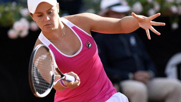Race against time: Ash Barty.