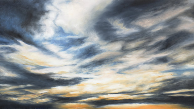 Carmel McCrow, 'Evening sky', oil and acrylic on canvas, 2018.