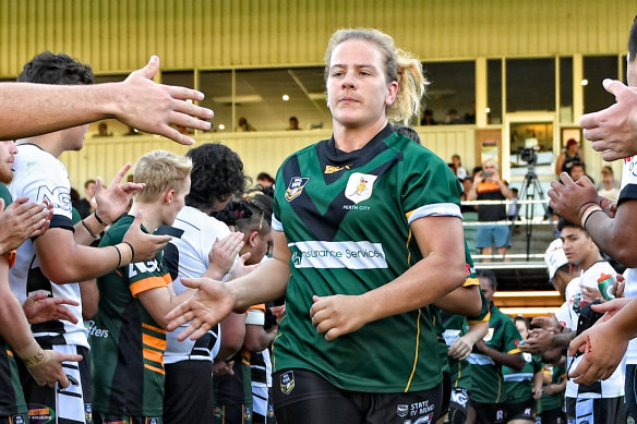 Still playing rugby league at the age of 43, Danielle is now working to create better pathways for female league players in WA and was recently inducted into the NRL WA Past Players Hall of Fame. 