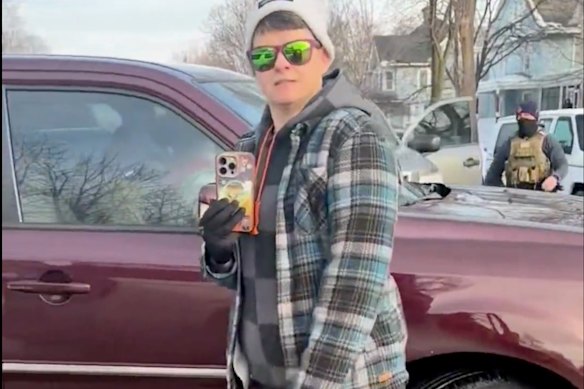 Rebecca Good seen in the new video.