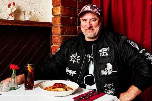 1800 Lasagne founder Joey Kellock with one of his restaurant’s slices of the Italian favourite.