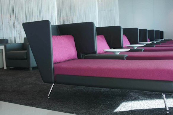 The Air New Zealand lounge in Auckland.