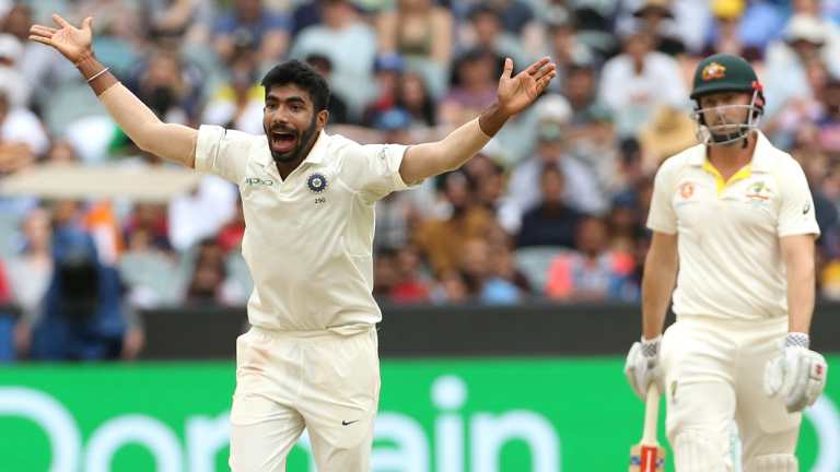 Ultra consistent: Jasprit Bumrah traps Shaun Marsh lbw on another disappointing day for Australia's batting line-up.