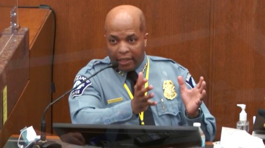 Minneapolis Police Chief Medaria Arradondo testifies at the trial of former police Officer Derek Chauvin  charged over the death of George Floyd.