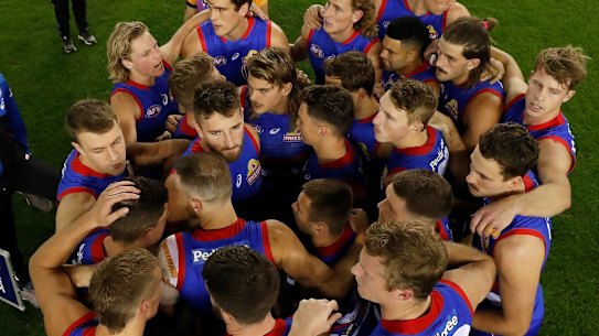 Close contacts: The Bulldogs are in quarantine.