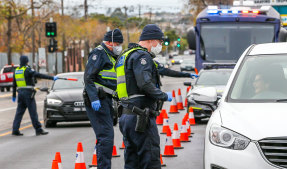 Police controlling access to virus-hit suburbs may become routine. 
