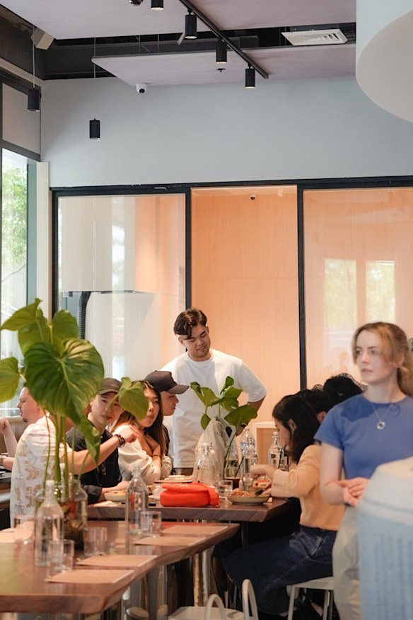 The communal table at Waterloo. 