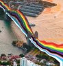 Pride March across the Sydney Harbour Bridge.