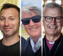 A motley crew’s audience with the premier: Alex Greenwich, Ian Thorpe, Heike Fabig and Bishop Peter Stuart. 
