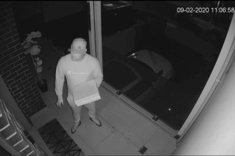 A man posing as a pizza delivery driver at a home in Dundas Valley in February 2020. 