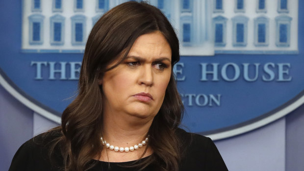 Sarah Huckabee Sanders was kicked out of a Virginia restaurant on Friday night.