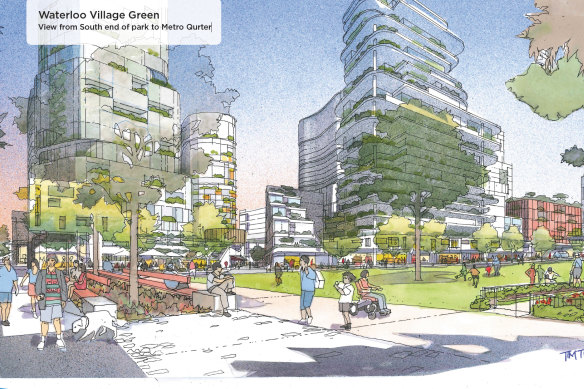 An artist’s impression for one of the options of the redevelopment, but can we trust these first impressions?