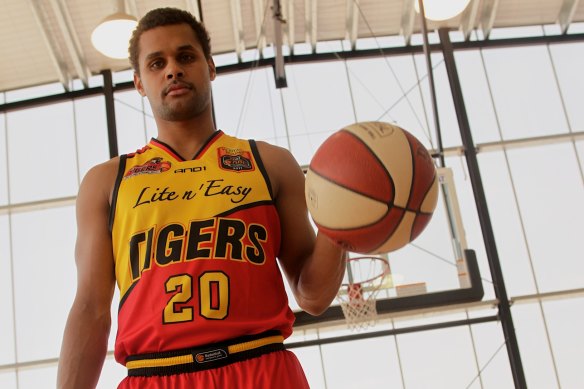 Patty Mills with Melbourne Tigers in 2011.