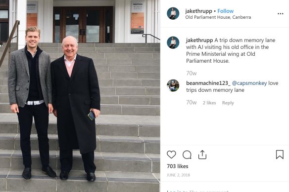 Alan Jones and friend Jake Thrupp take "a trip down memory lane".
