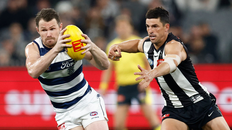 AFL 2024 round 18 LIVE updates: Cats, Magpies trade goal bursts in stellar start at MCG