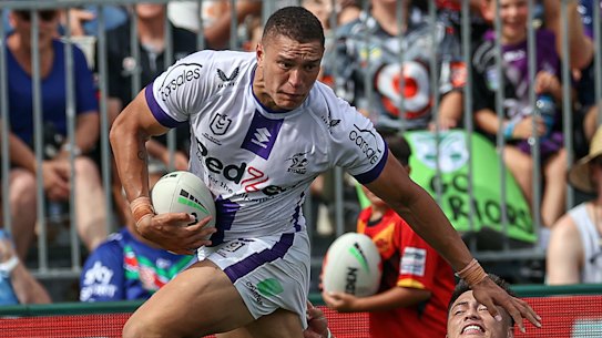 Melbourne Storm winger Will Warbrick.
