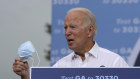 Joe Biden on the hustings on Tuesday (Wednesday AEDT). 