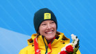 Silver medallist skeleton rider Jaclyn Narracott.