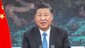 Chinese President Xi Jinping delivers an address to the opening ceremony of the China International Import Expo in Novemner