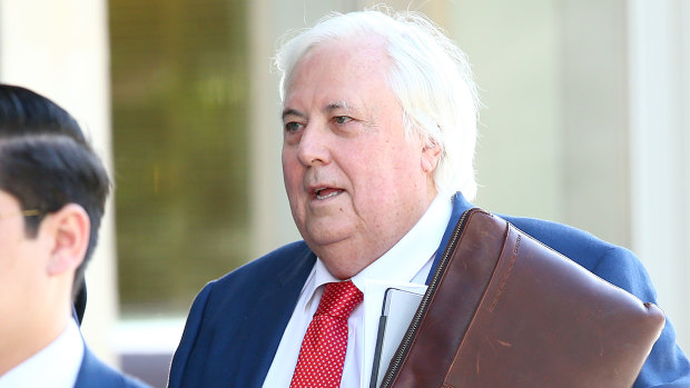 Clive Palmer at a previous Queensland Nickel court hearing.