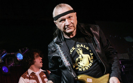 Dick Dale, known as "The King of the Surf Guitar", performs at B.B. King Blues Club in New York, 2007.