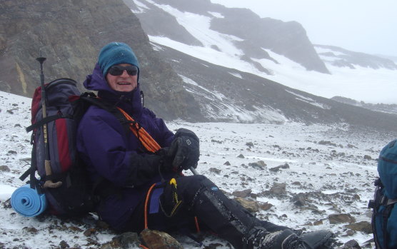 Martin Tattersall crossing the sub-Antarctic island of South Georgia in 2003.