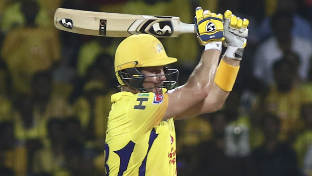 Shane Watson in action for the Chennai Super Kings. 