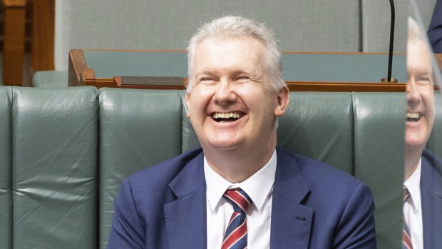 Workplace Relations Minister Tony Burke in parliament on Thursday.