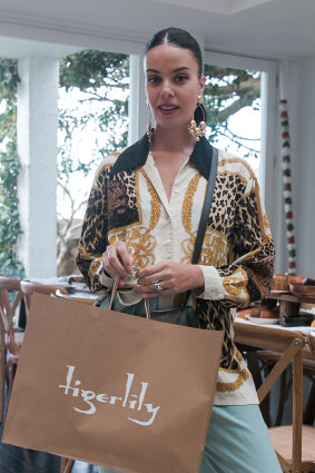 Stylist Fleur Egan at the Tigerlily gifting suite.