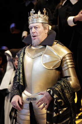 Ferruccio Furlanetto as Philip II in Opera Australia’s 2015 production of Don Carlos at the Sydney Opera House.