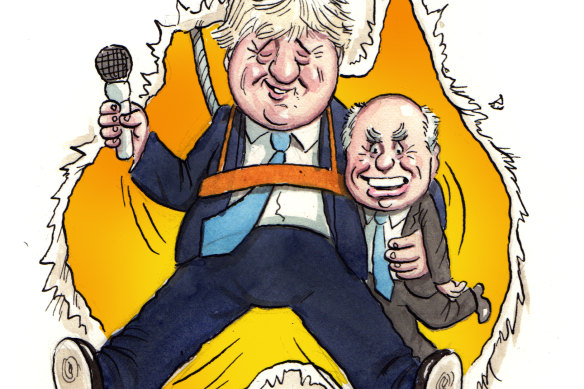 Boris Johnson and John Howard.