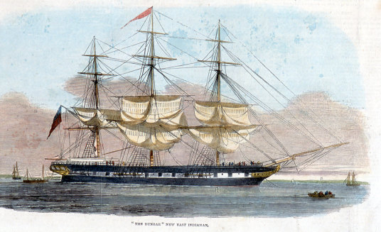 The Dunbar clipper built in Sunderland in northern England.