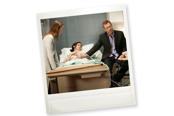 Diagnostic whiz Dr Gregory House, played by Hugh Laurie, in the TV show House.