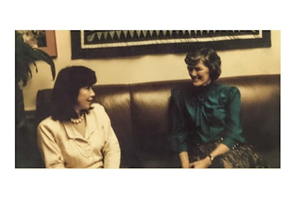 Above: As a congressional fellow with Pat Schroeder in Washington DC in 1987.