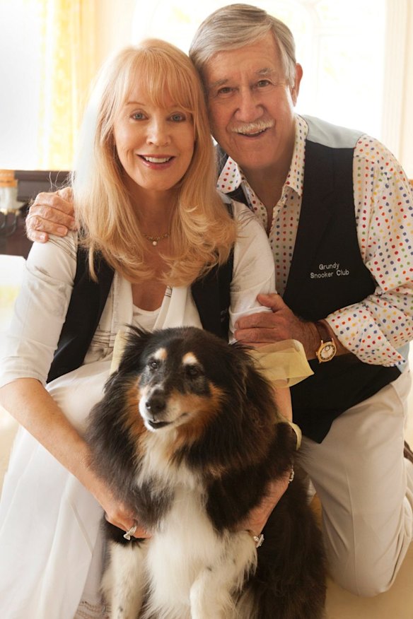 Joy Chambers Grundy and her late husband, television pioneer Reg Grundy.