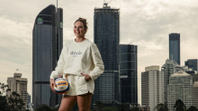 Mariafe Artacho del Solar in Brisbane. She grew up in Manly, Sydney, and has played professional beach volleyball since she was 13.