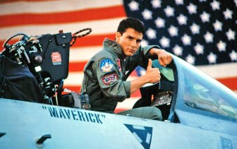 All American guy: Tom Cruise in Top Gun (1986).