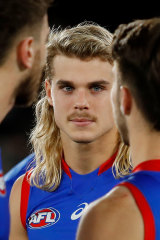 Bailey Smith after the Bulldogs’ loss to Geelong at Marvel Stadium.